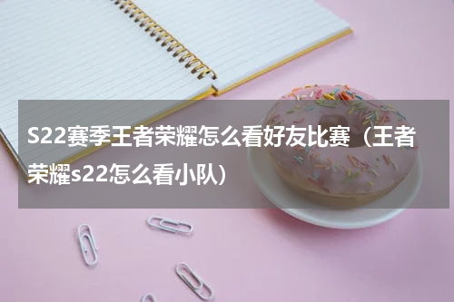 S22赛季王者荣耀怎么看好友比赛（王者荣耀s22怎么看小队）
