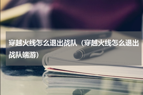 穿越火线怎么退出战队（穿越火线怎么退出战队端游）