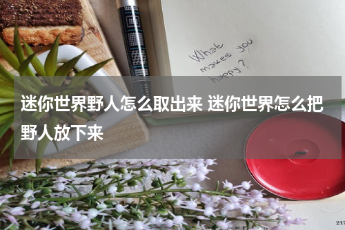 迷你世界野人怎么取出来 迷你世界怎么把野人放下来