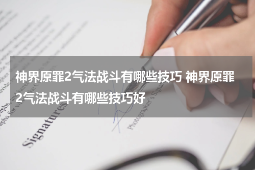 神界原罪2气法战斗有哪些技巧 神界原罪2气法战斗有哪些技巧好